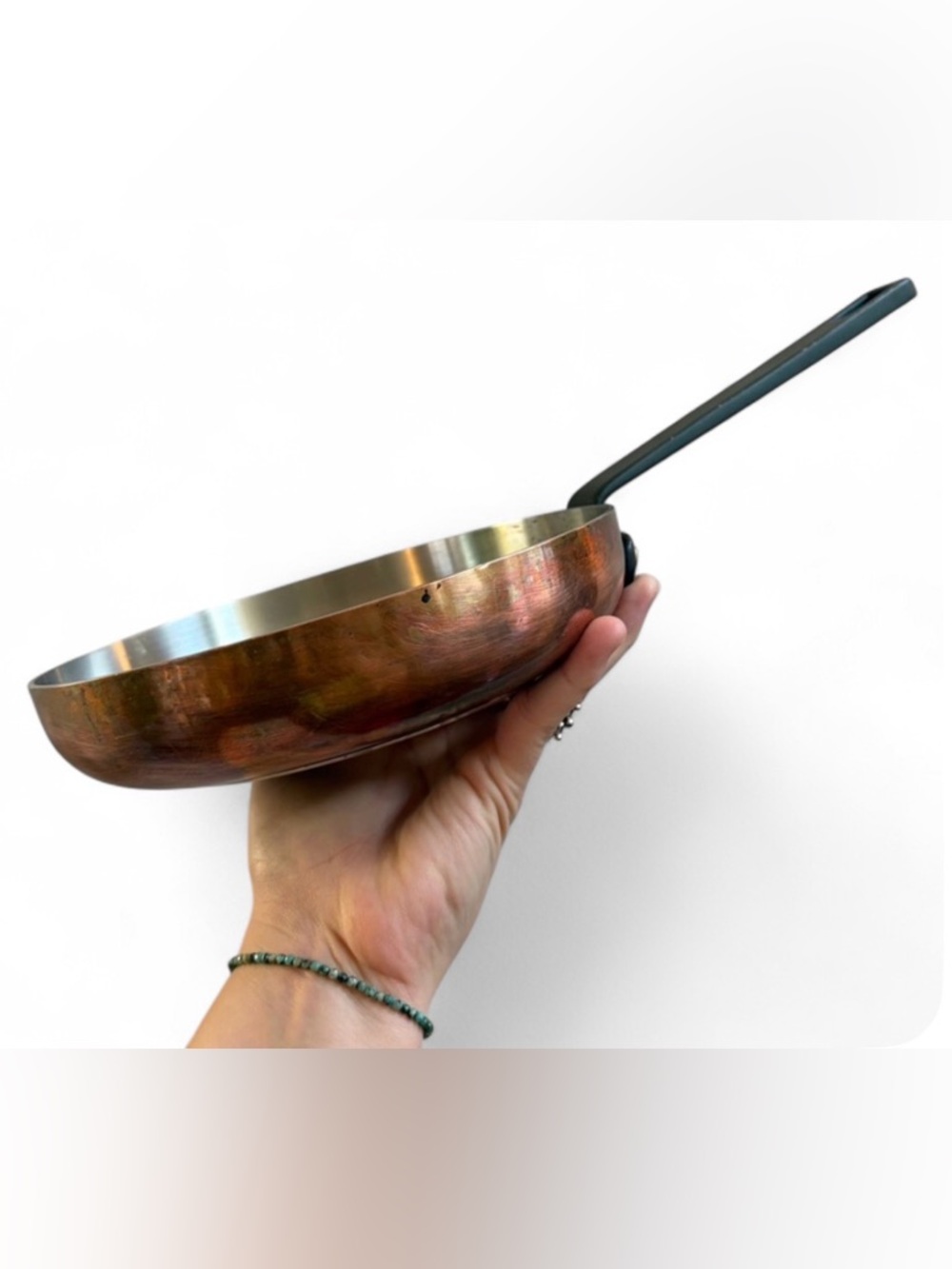 West Elm Market Copper Bottom Pan, Cookware Stovetop Copper Frying Pan Kitchen